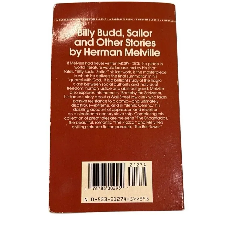 Billy Budd, Sailor, and Other Stories‎ by Herman Melville 1982 Paperback Book